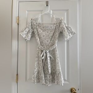 Elegant Off-Shoulder White Dress